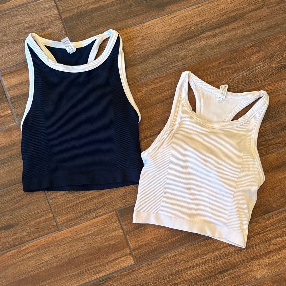 EUC 90 Degrees Ribbed Shelf Bra Tank Tops